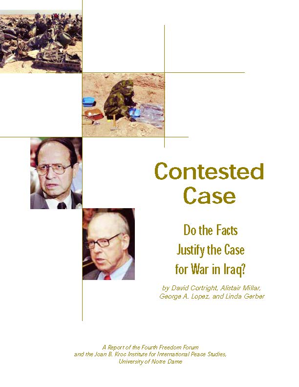 Contested Case: Do the Facts Justify the Case for War in Iraq?