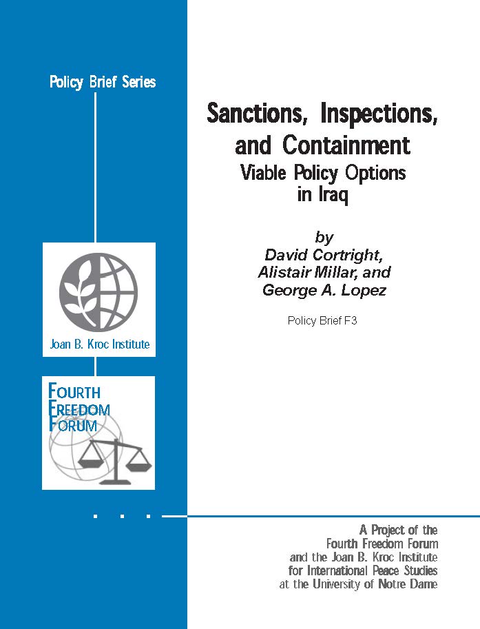 Sanctions, Inspections, and Containment: Viable Policy Options in Iraq