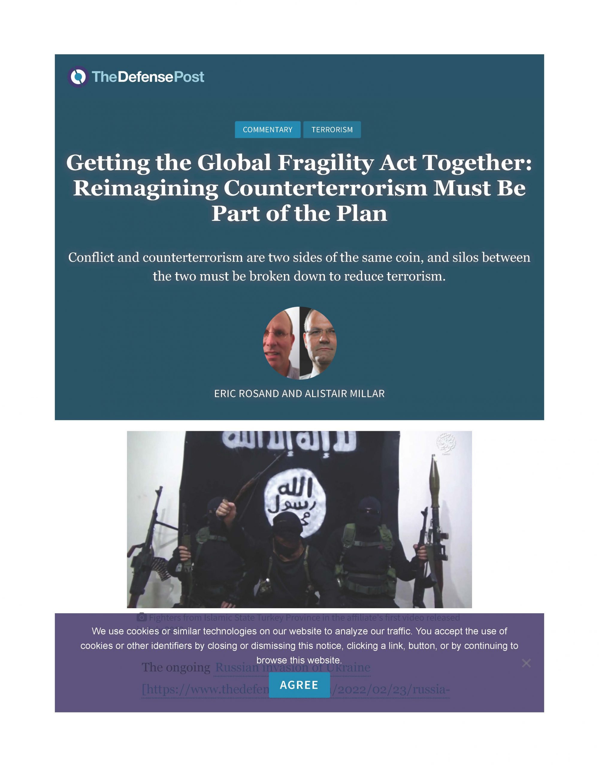 Getting the Global Fragility Act Together: Reimagining Counterterrorism Must Be Part of the Plan